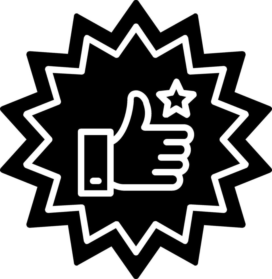 Best Choice Glyph Icon vector