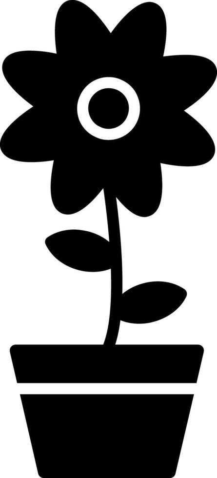 Flower Glyph Icon vector