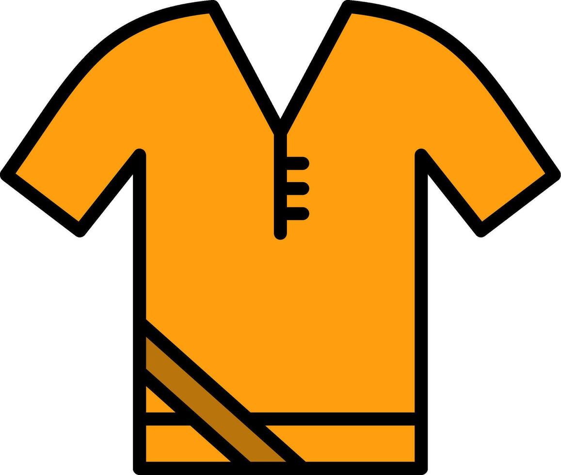 Shirt Line Filled Icon vector