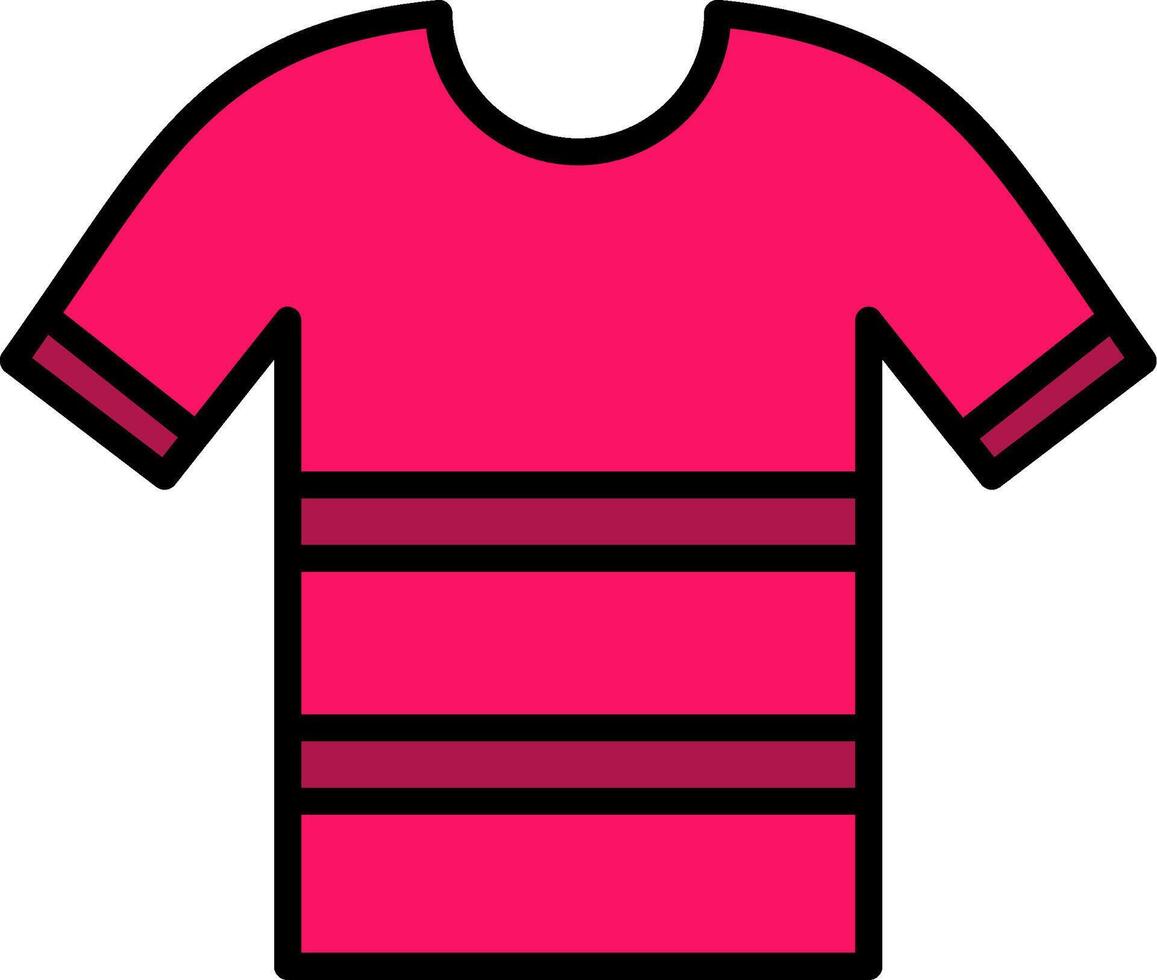Shirt Line Filled Icon vector