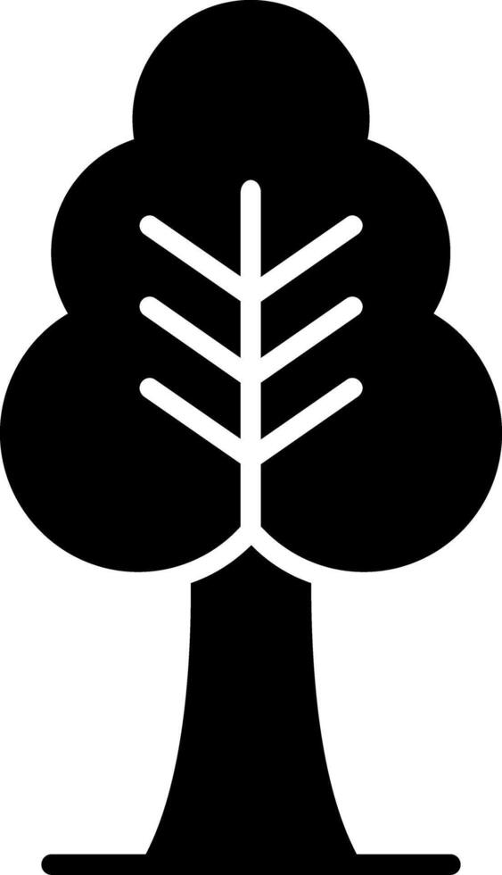 Tree Glyph Icon vector