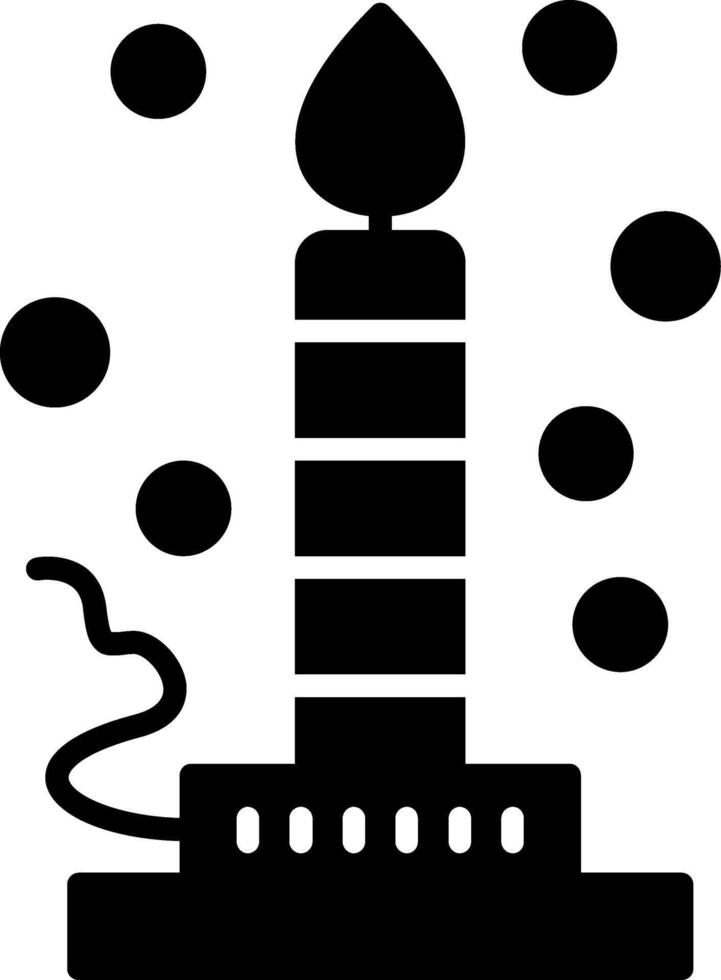 Bunsen Burner Glyph Icon vector