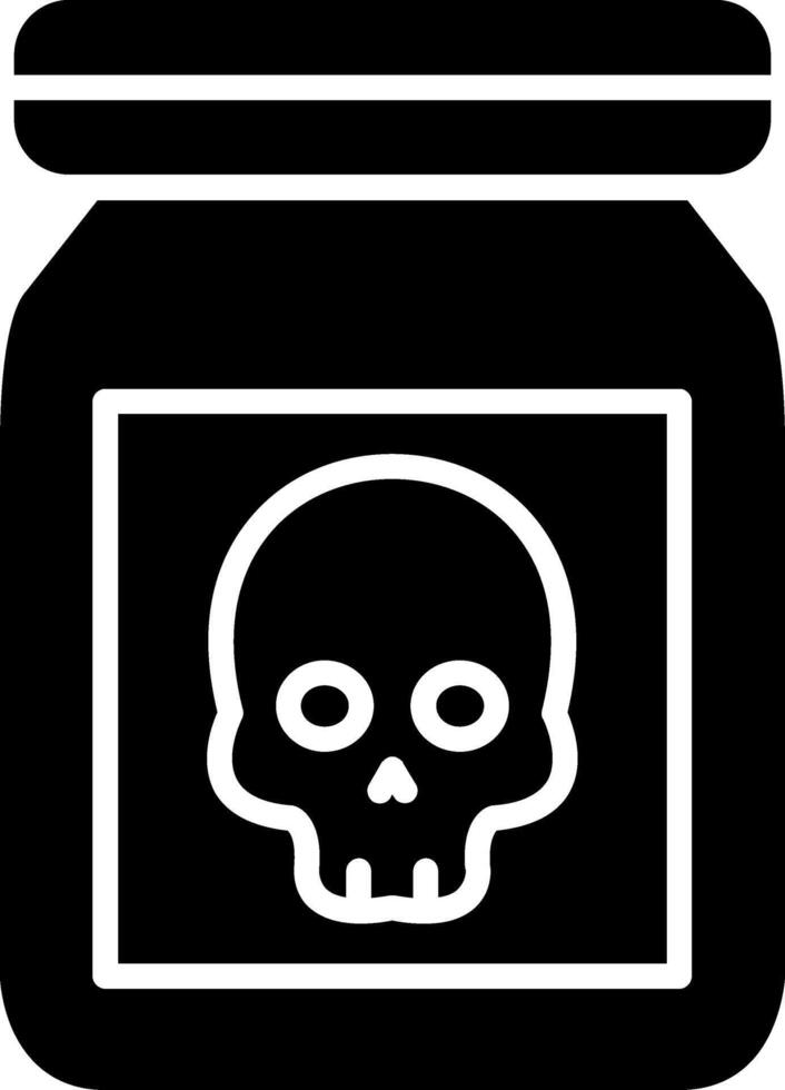 Chemical Glyph Icon vector