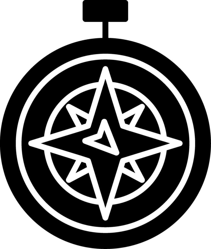 S West Glyph Icon vector