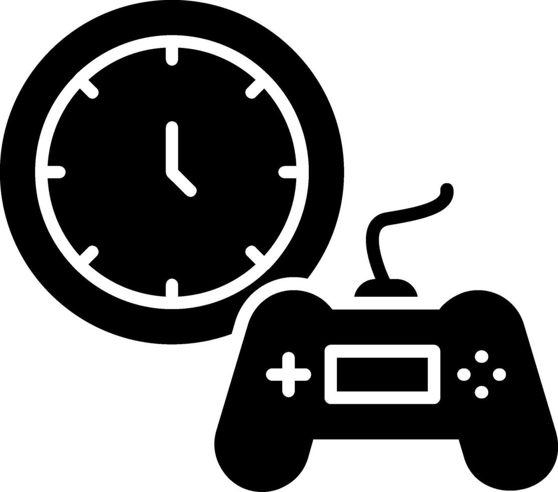 Time Glyph Icon vector