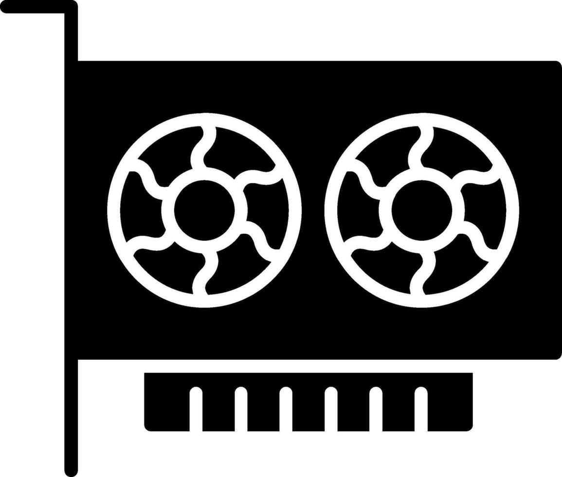 Gpu Glyph Icon vector