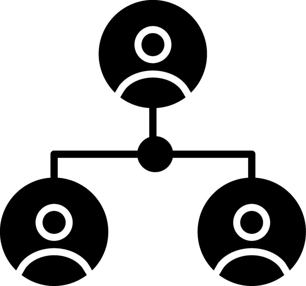 Network Glyph Icon vector