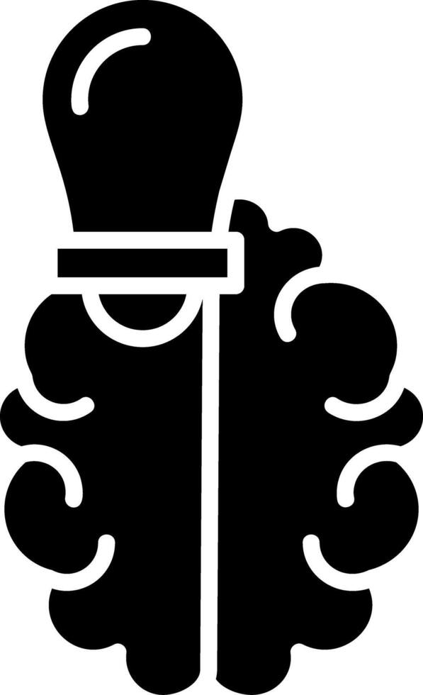 Intelligence Glyph Icon vector