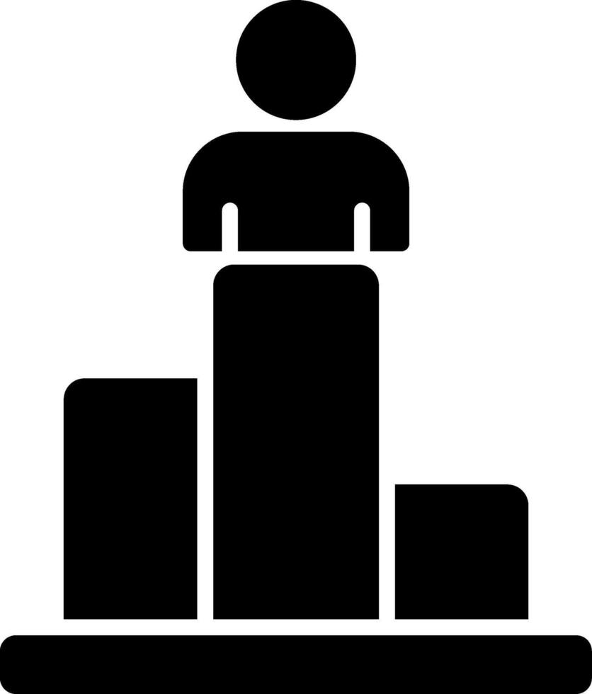 Ranking Glyph Icon vector