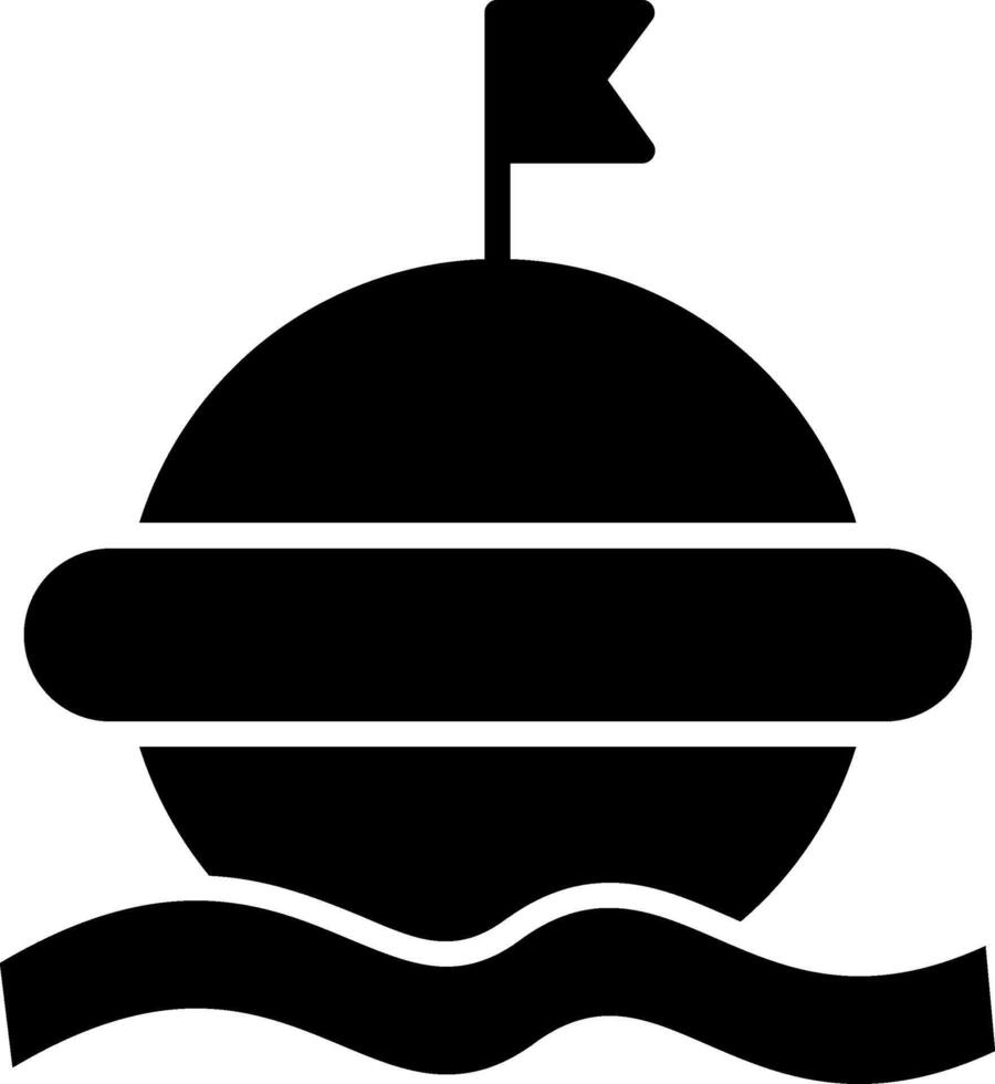 Buoy Glyph Icon vector