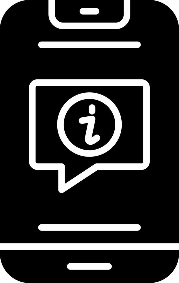 Information Glyph Icon vector