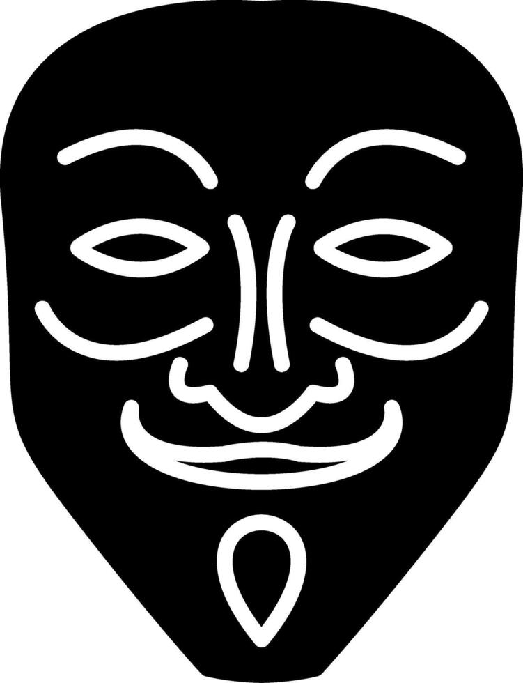 Mask Glyph Icon vector