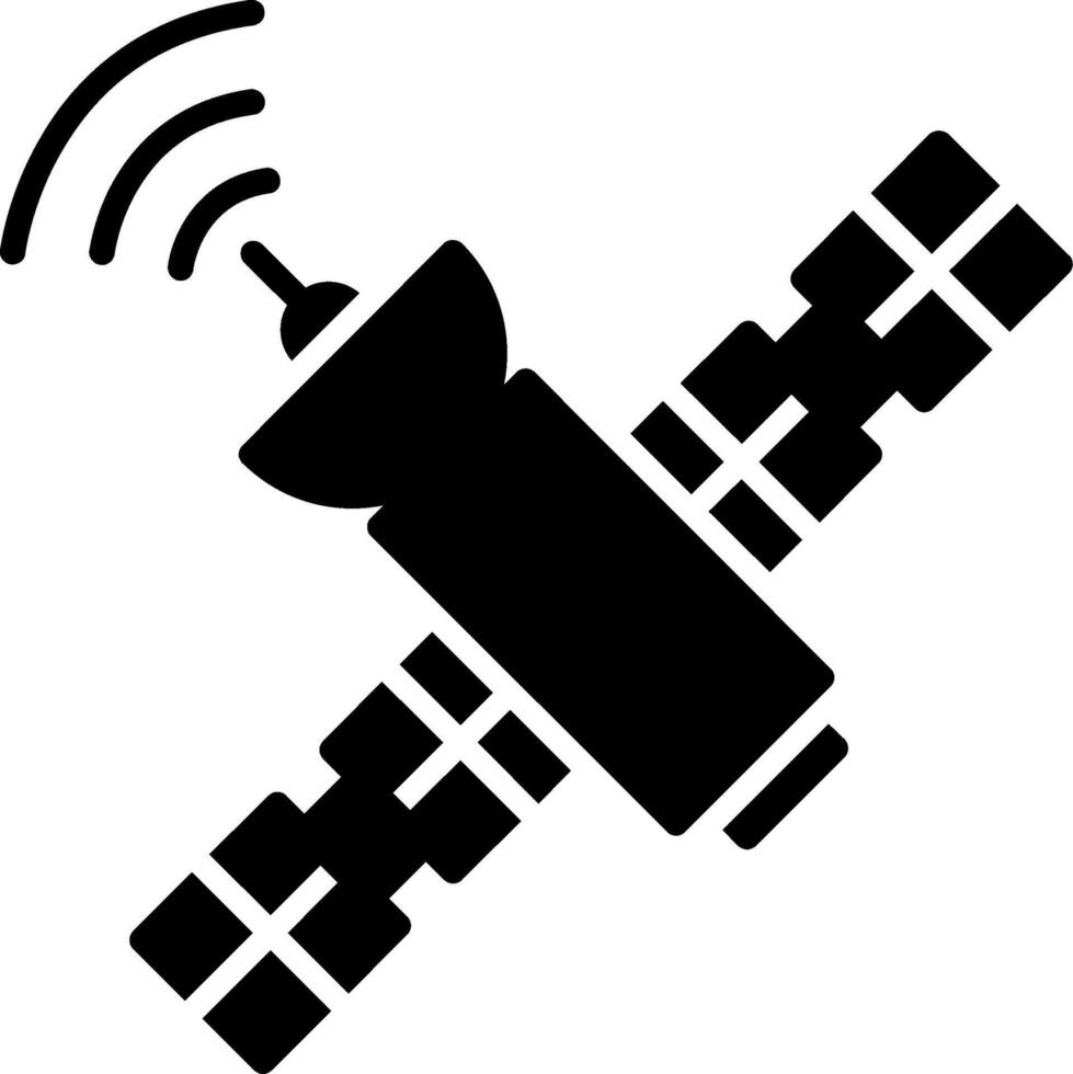 Satellite Glyph Icon vector