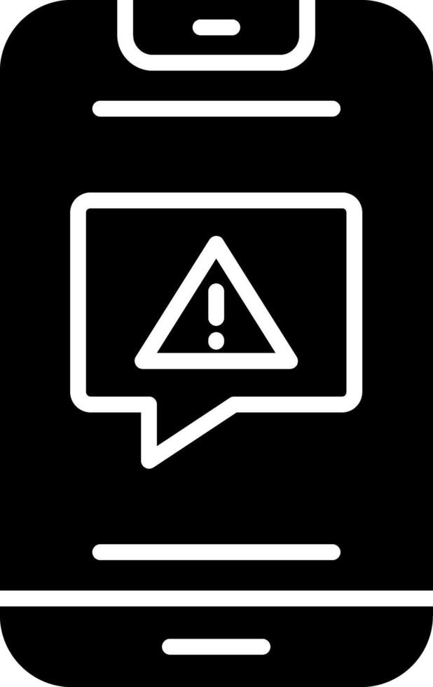 Alert Glyph Icon vector