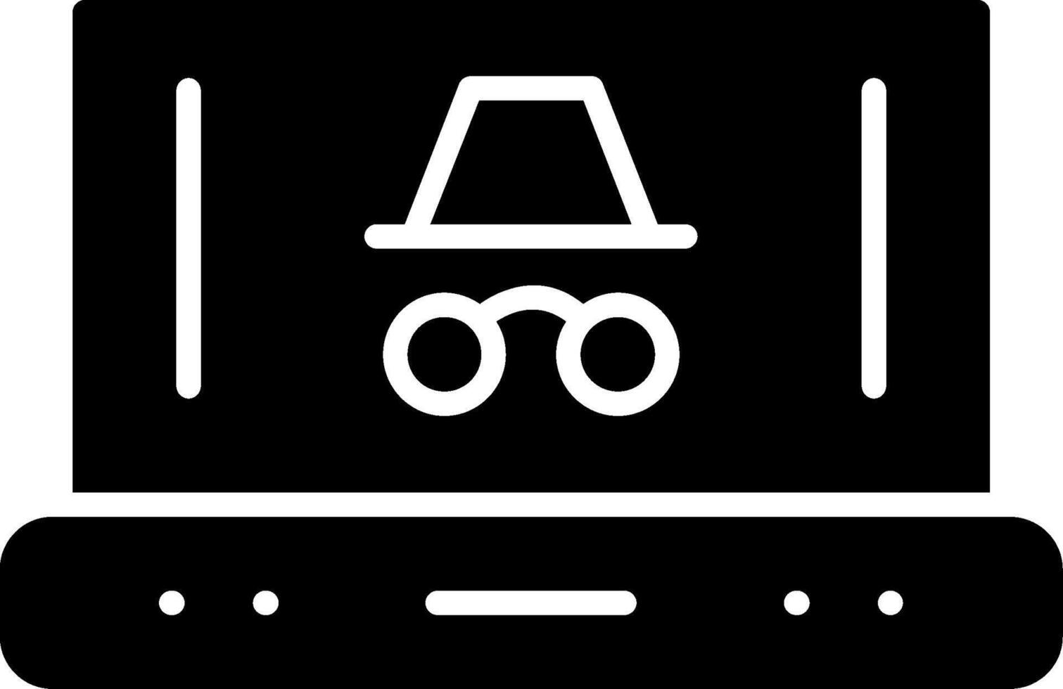 Spy Glyph Icon vector