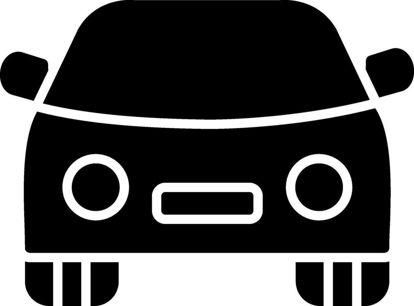 Car Glyph Icon vector