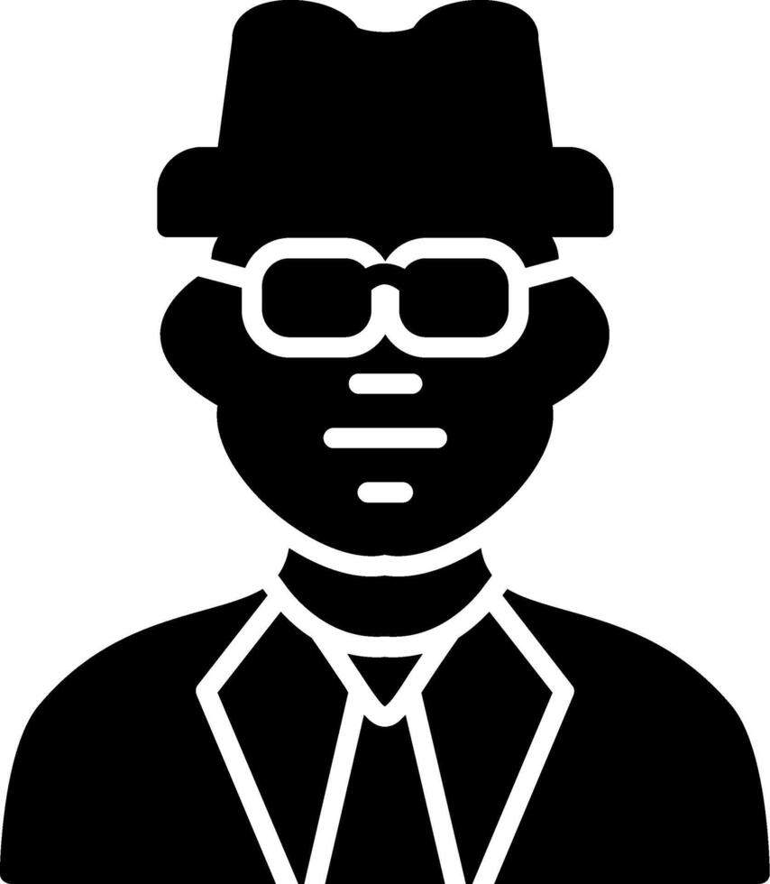 Man Glyph Icon vector