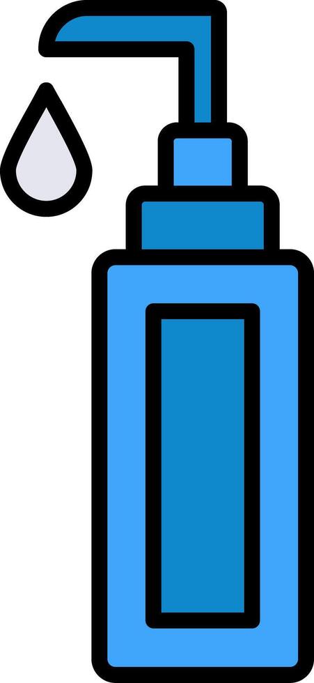 Face Cleanser Line Filled Icon vector