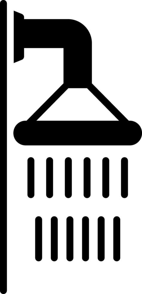 Shower Glyph Icon vector