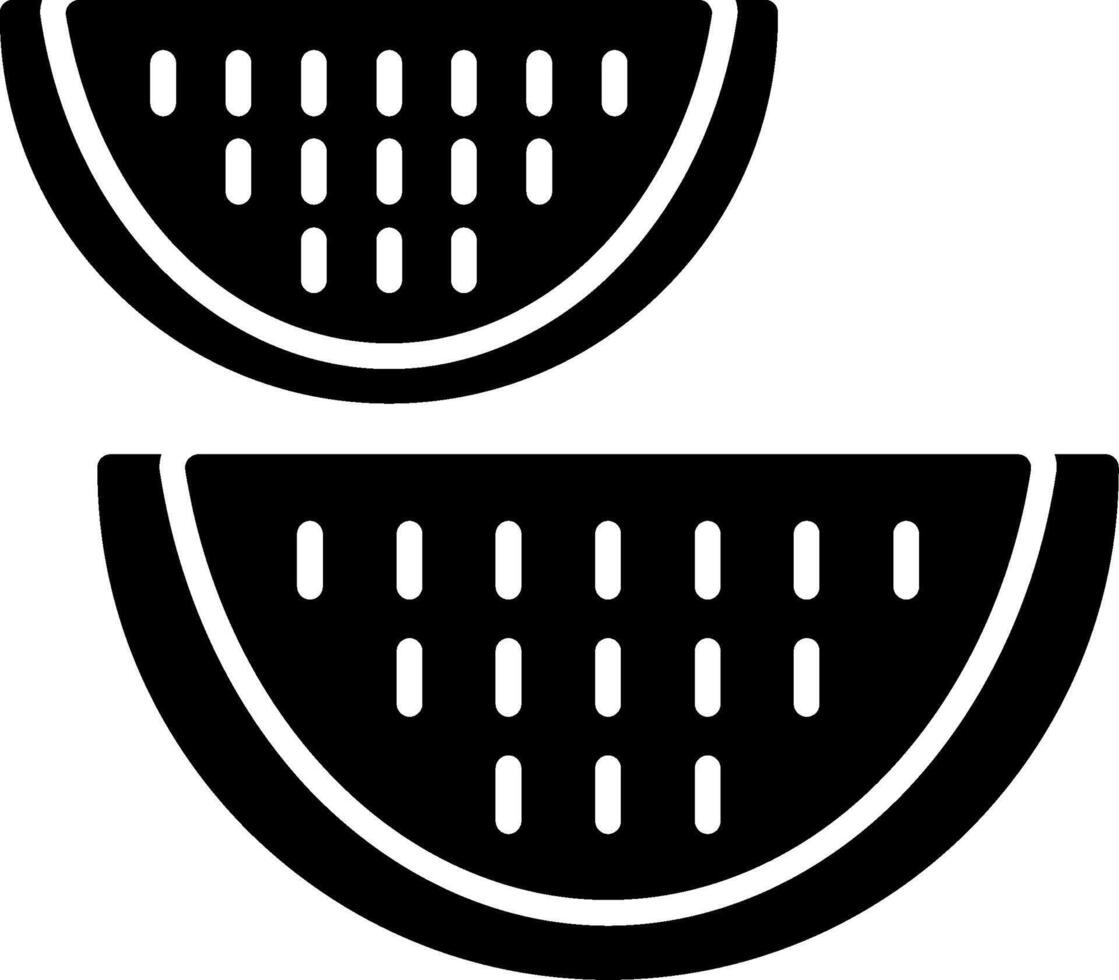 Watermelon Glyph Icon vector