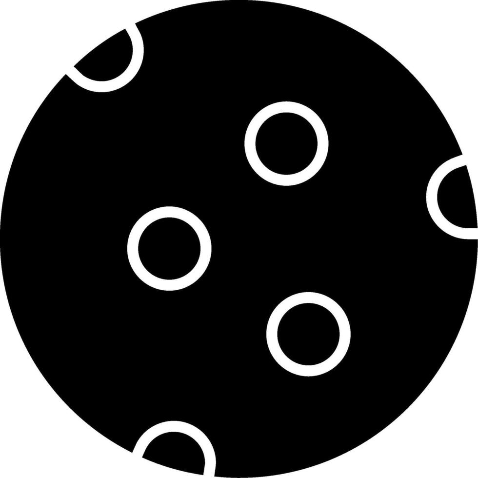 Moon Glyph Icon vector