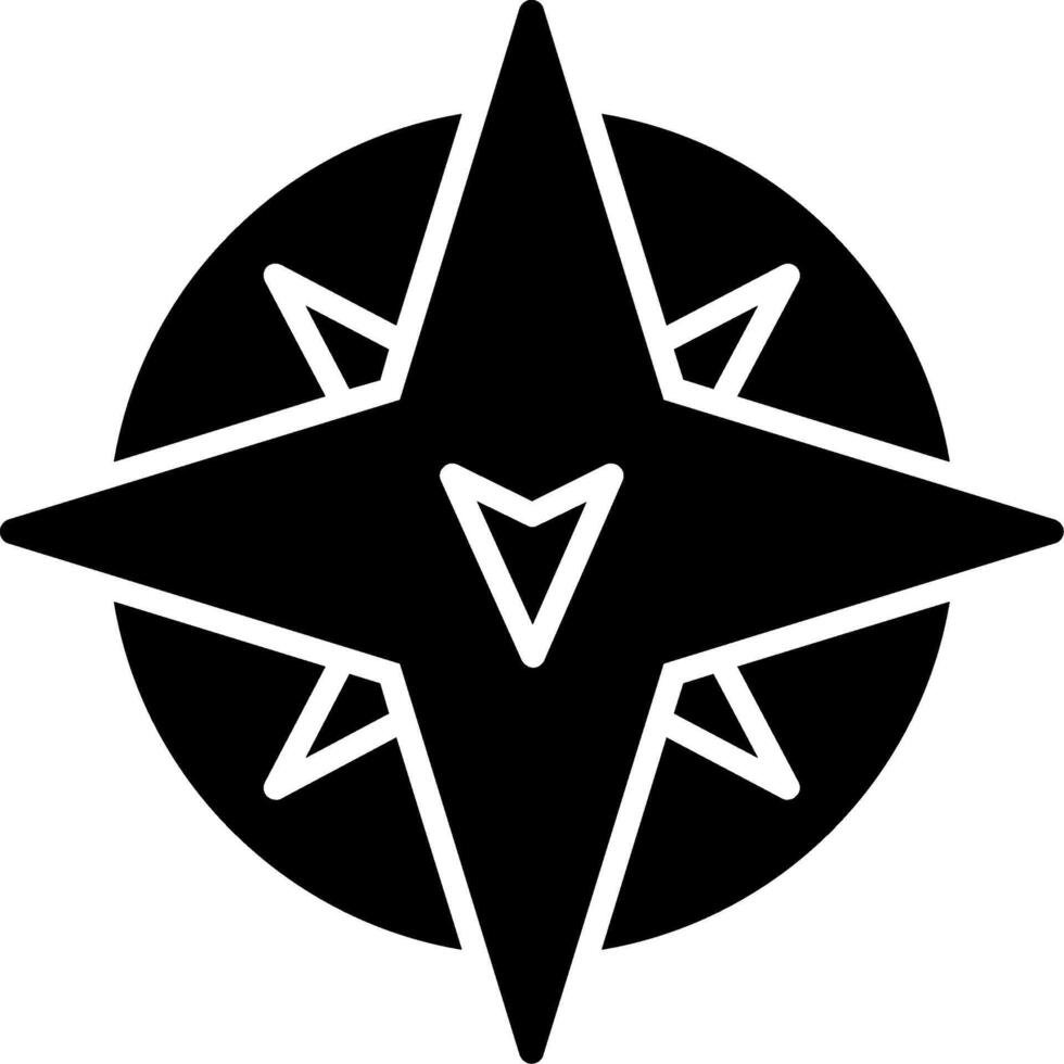 South Glyph Icon vector