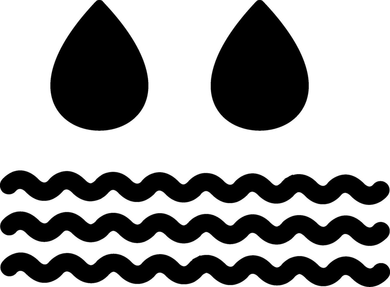 Water Glyph Icon vector
