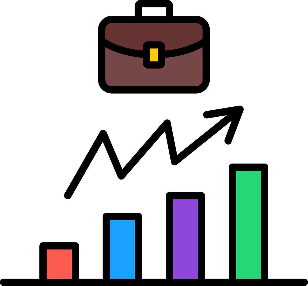 Improvement Line Filled Icon vector