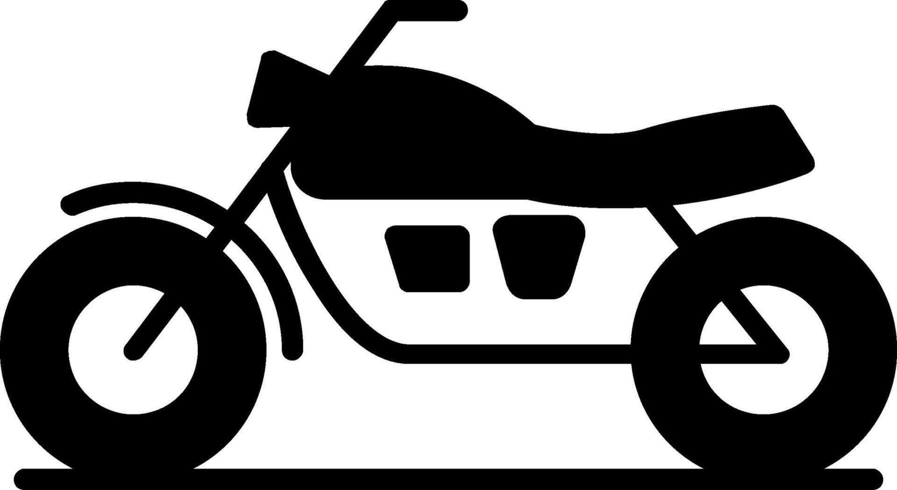 Motercycles Glyph Icon vector