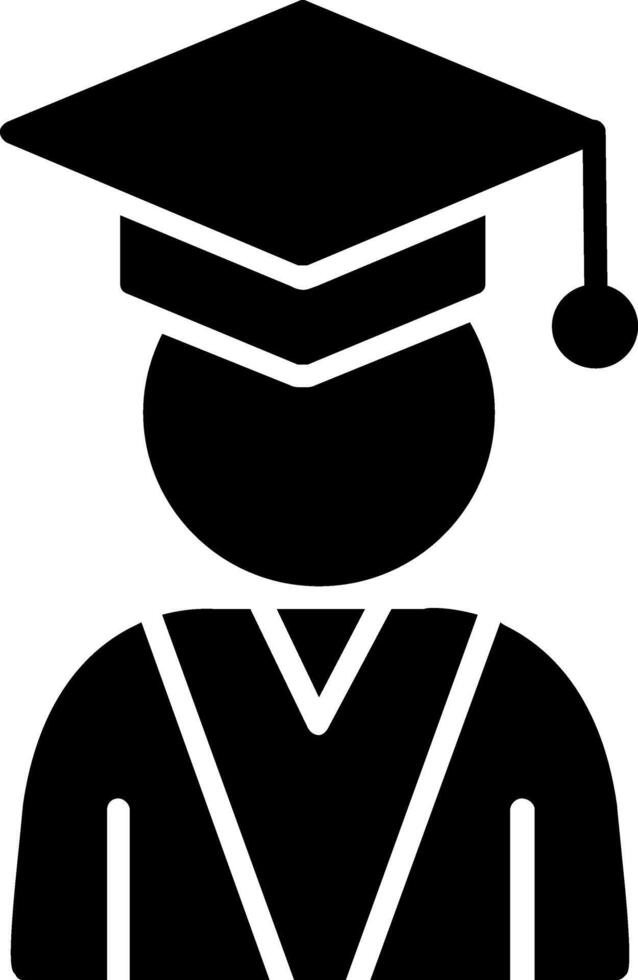 Collegian Glyph Icon vector
