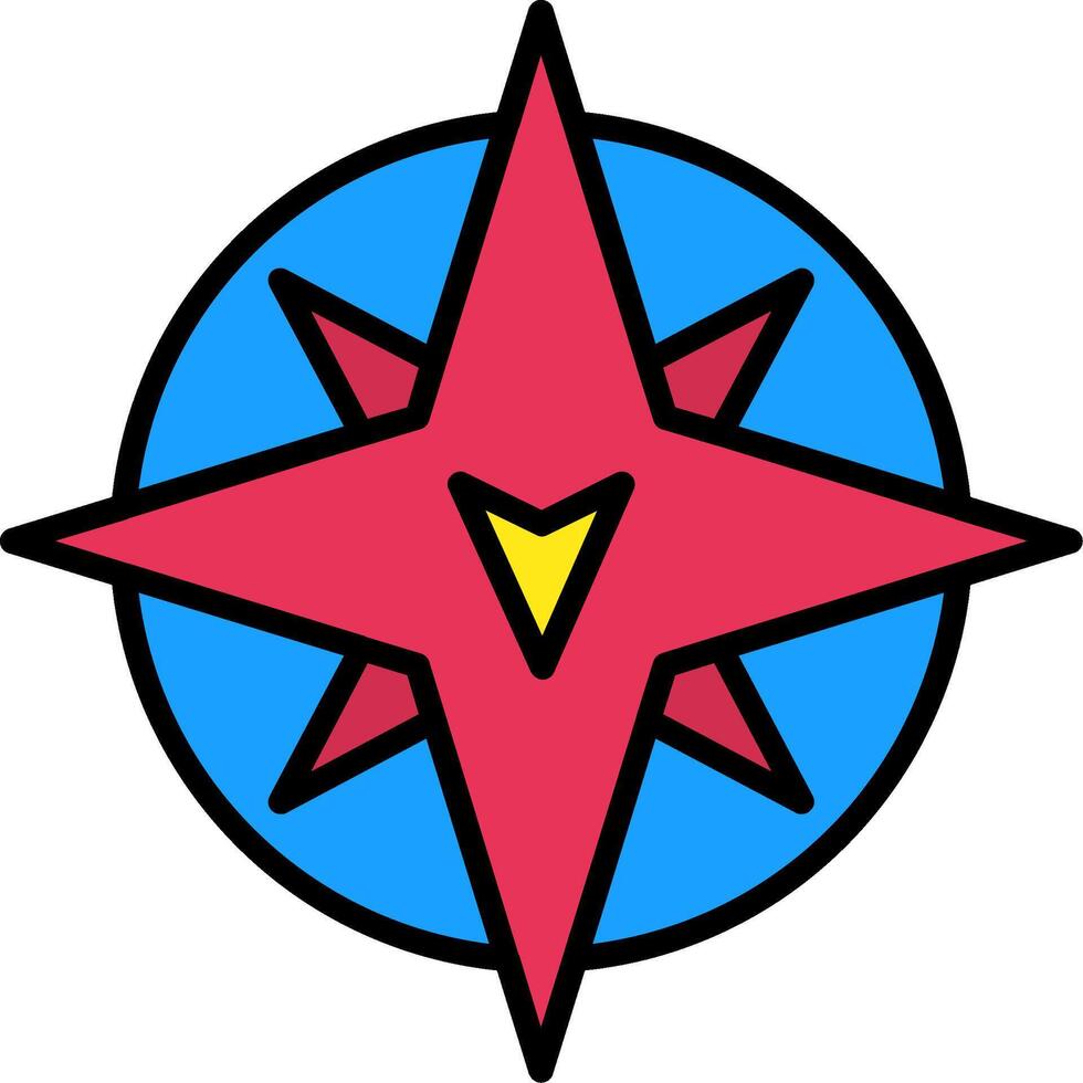 South Line Filled Icon vector