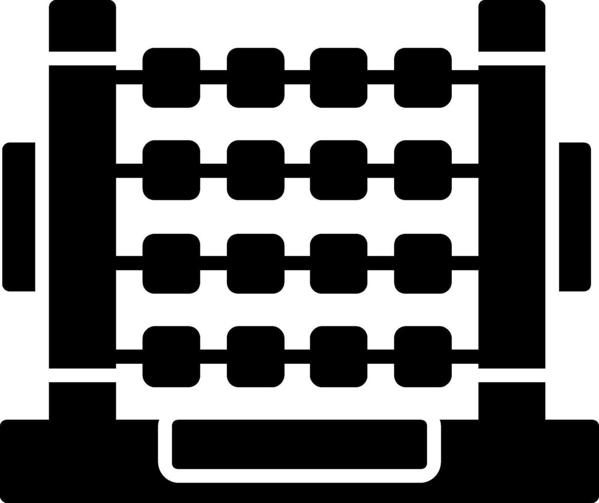 Abacus Glyph Icon vector