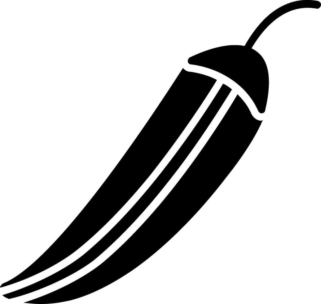 Okra Glyph Icon vector