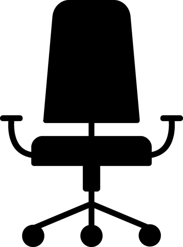 Office Chair Glyph Icon vector