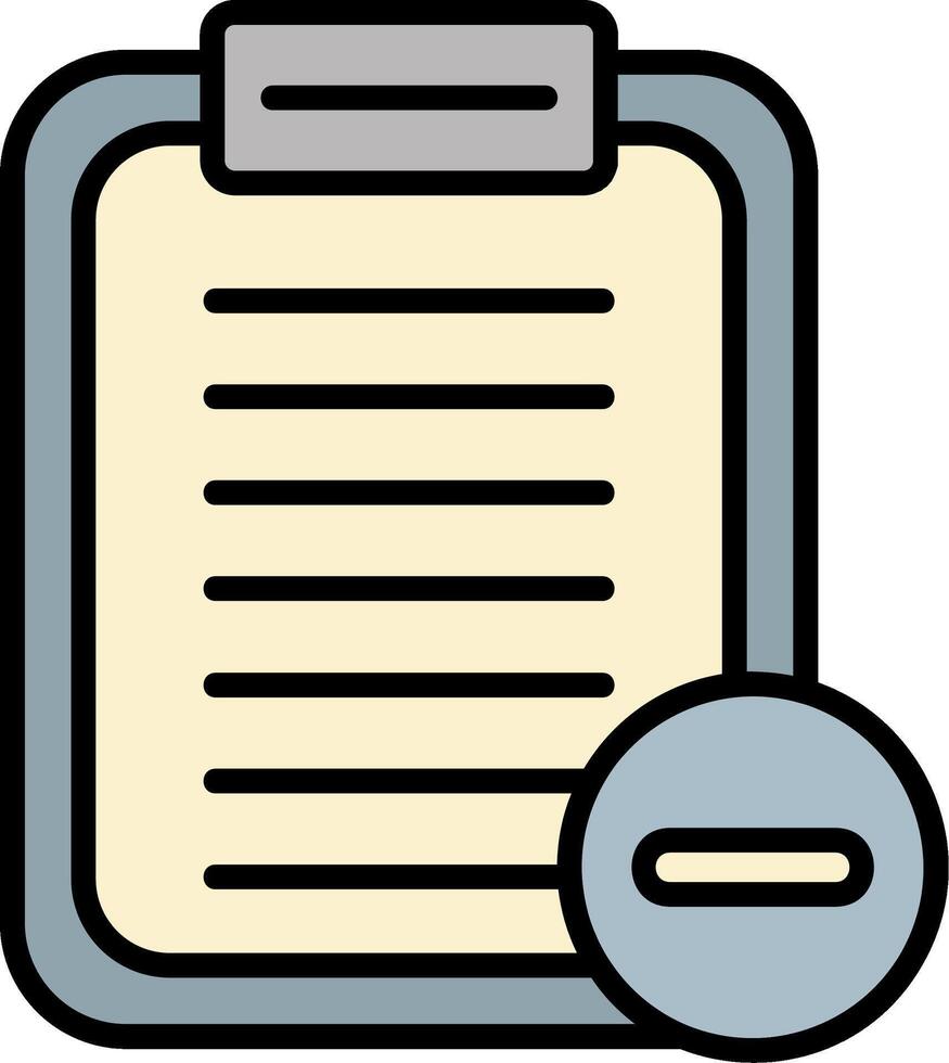 Notepad Line Filled Icon vector