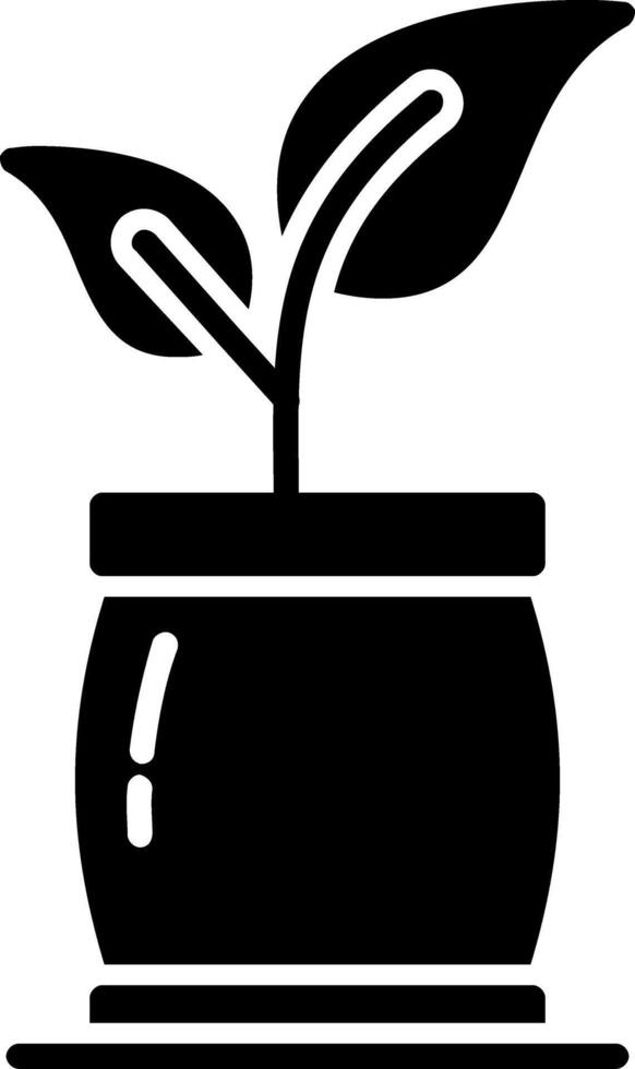 Plant Glyph Icon vector