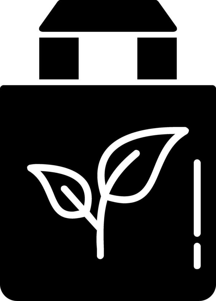 Eco Bag Glyph Icon vector