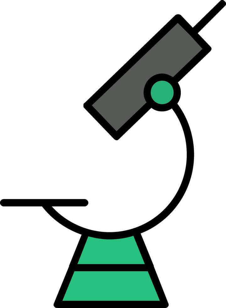 Microscope Line Filled Icon vector