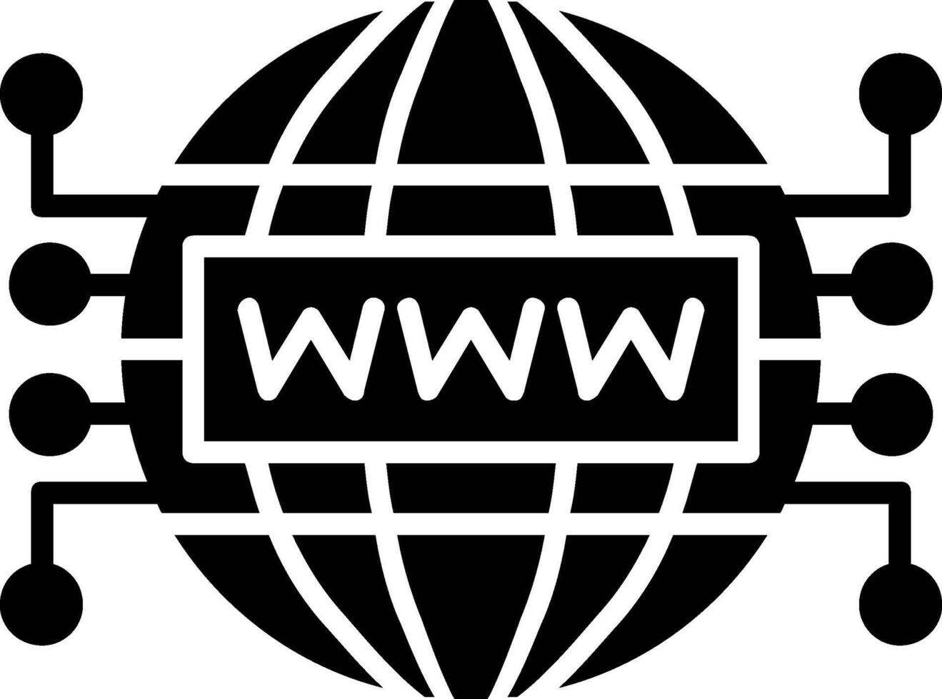 Internet Glyph Icon vector