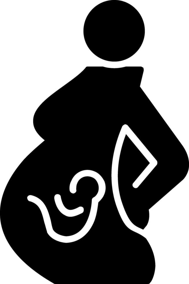 Pregnency Glyph Icon vector