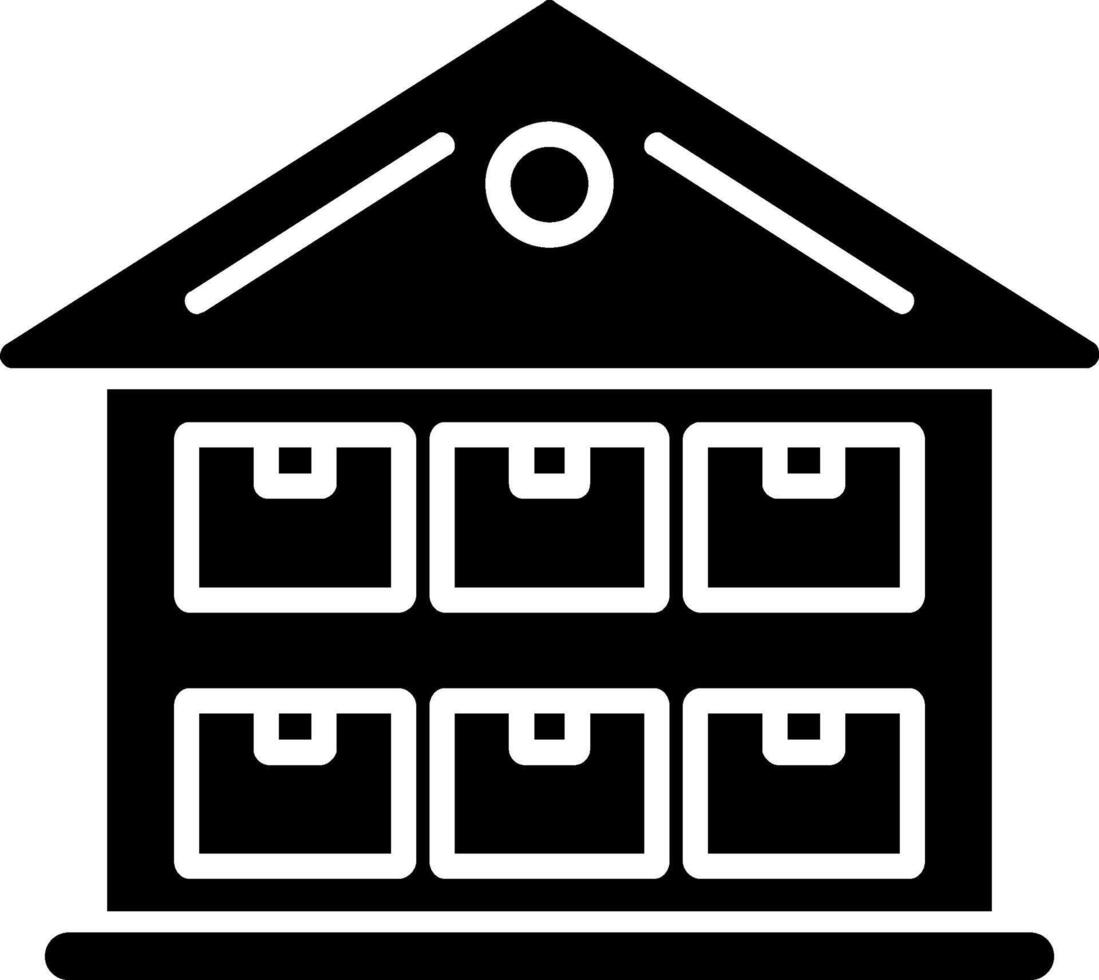 Storage Glyph Icon vector