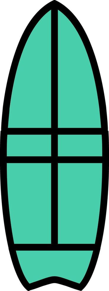 Surfer Line Filled Icon vector