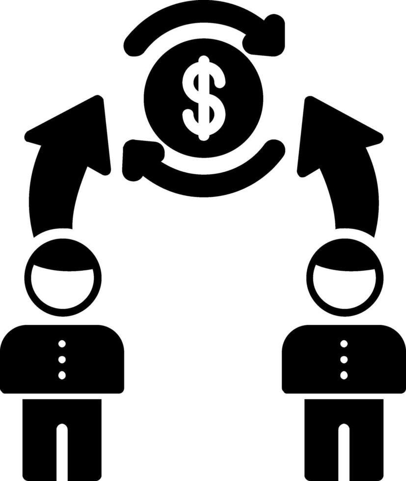 Synergy Glyph Icon vector