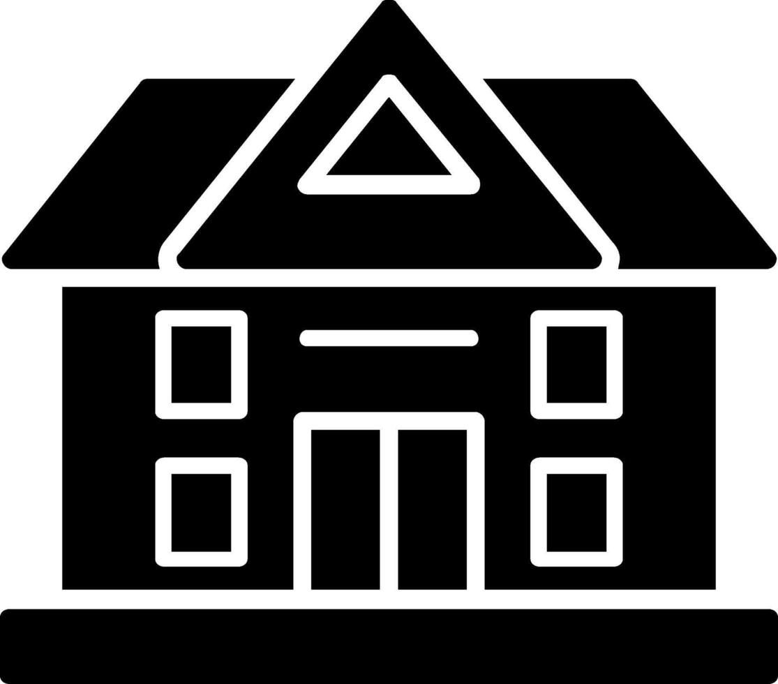 Mansion Glyph Icon vector