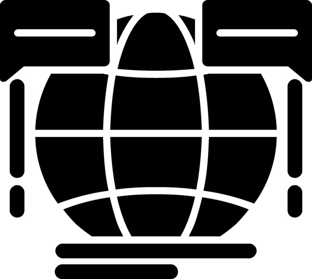 Global Forum Glyph Icon vector