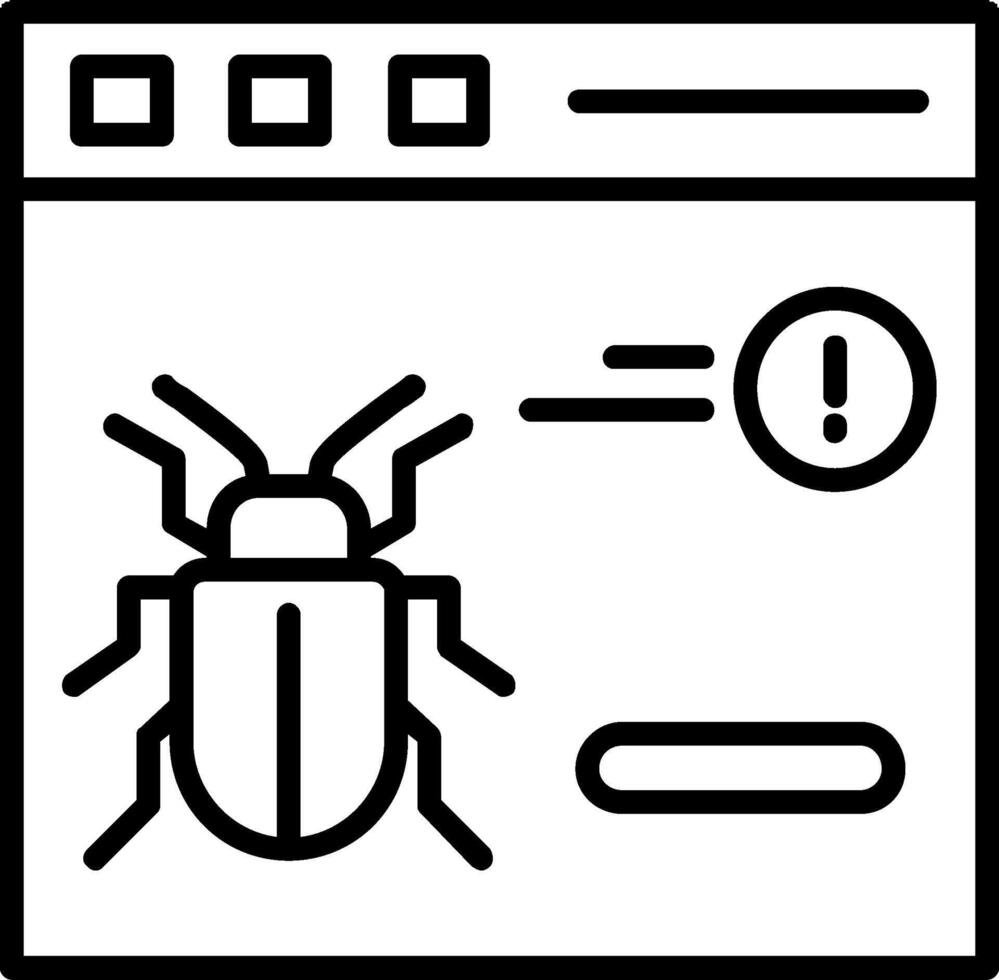 Virus Line Filled Icon vector