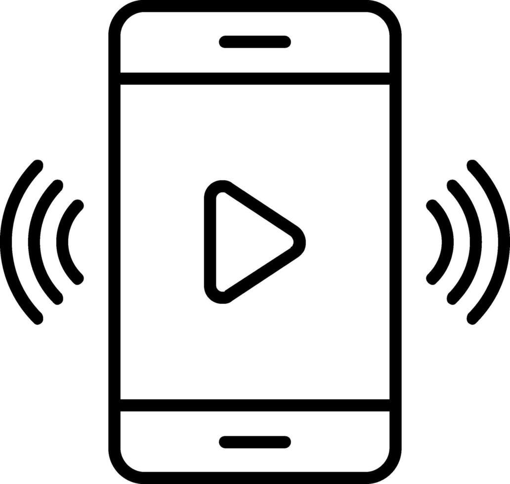 Smartphone Line Icon vector