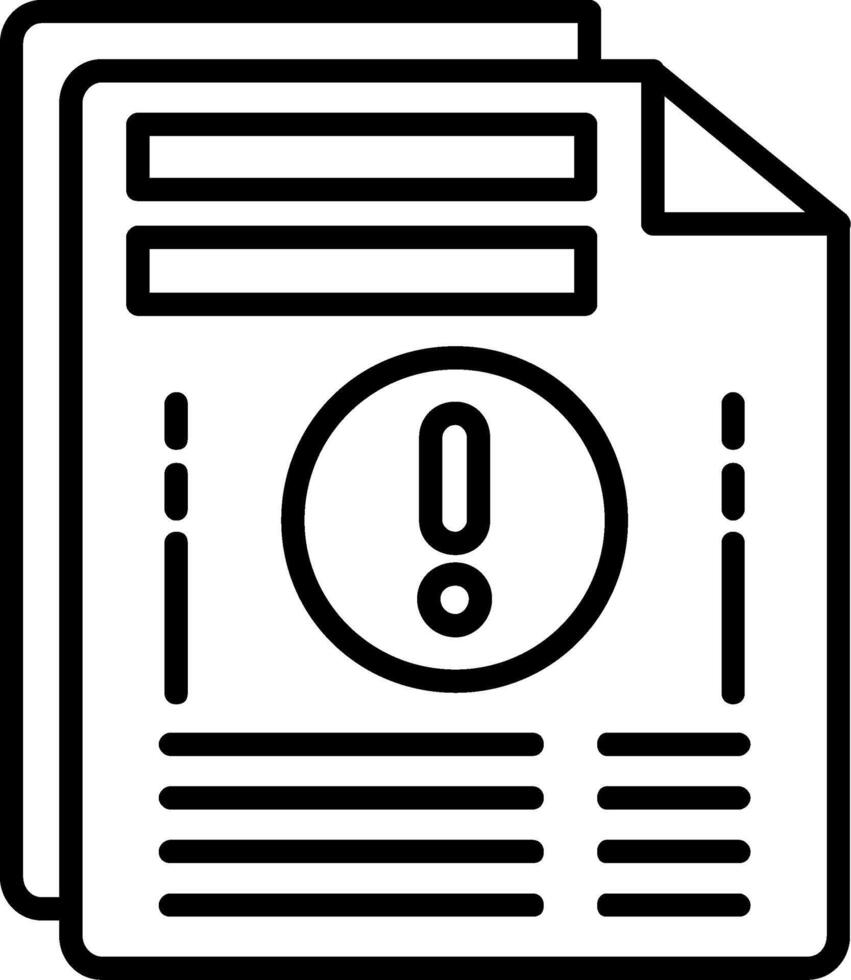 File Line Icon vector