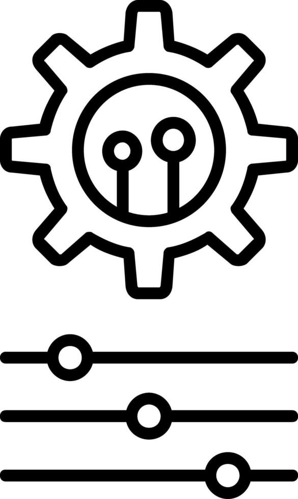 Settings Line Icon vector