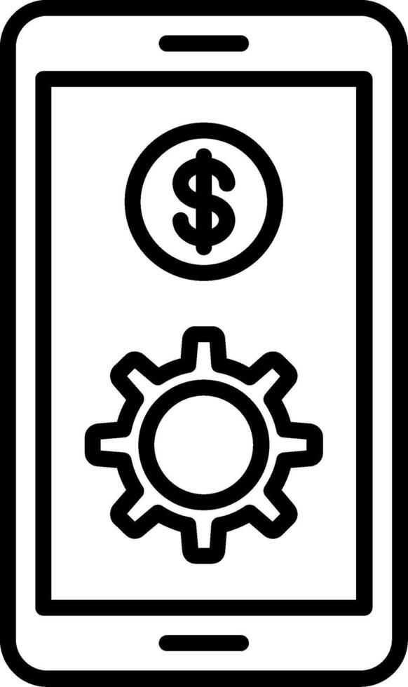 Smartphone Line Icon vector